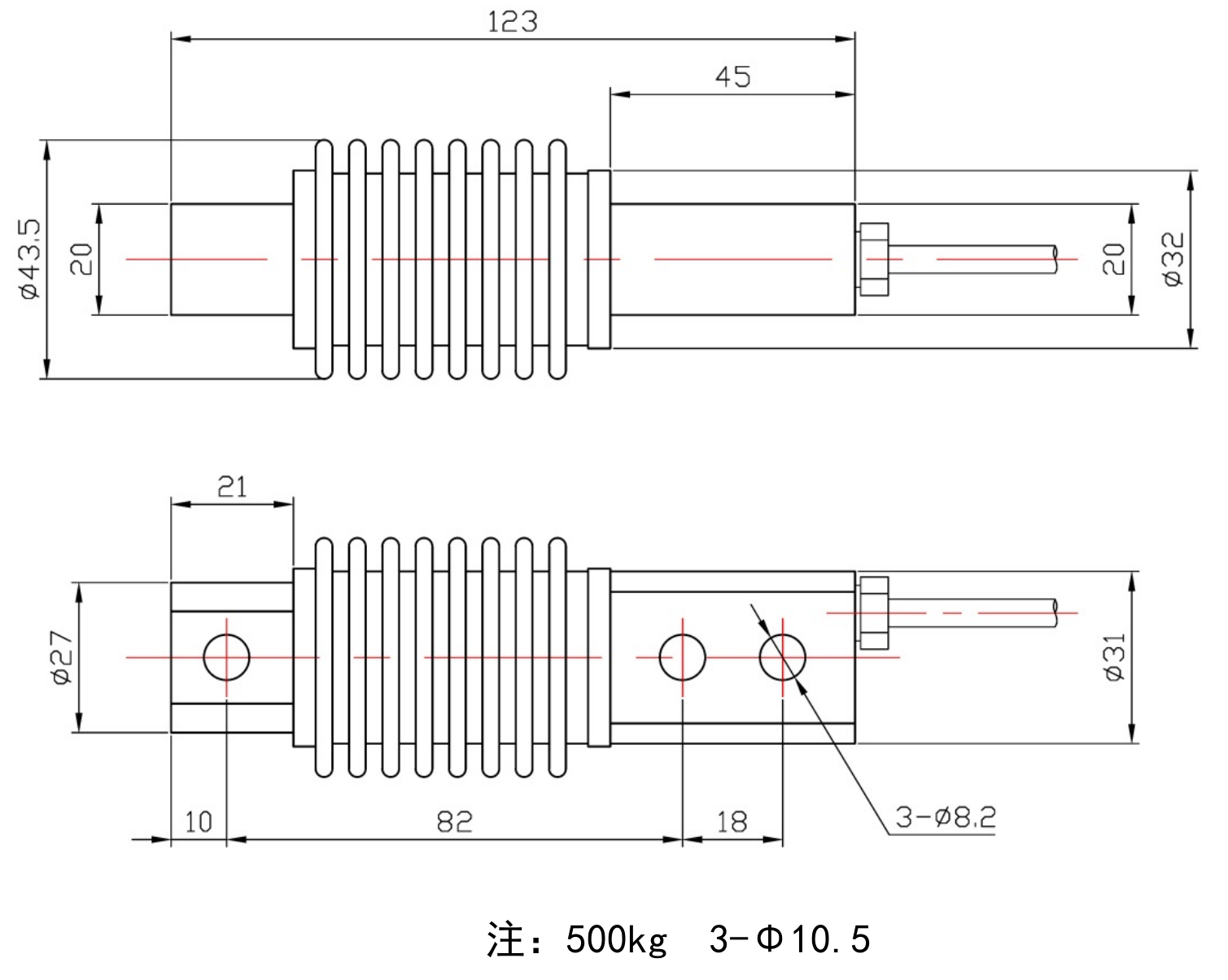 LCZ-303A尺寸圖 LCZ-303A尺寸圖